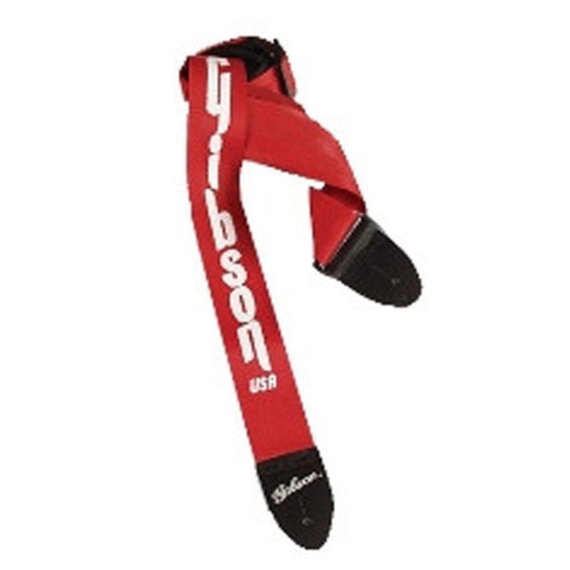 Gibson ASGSBU-20 2inchUSA Style Safety Guitar Strap-Ferrari Red