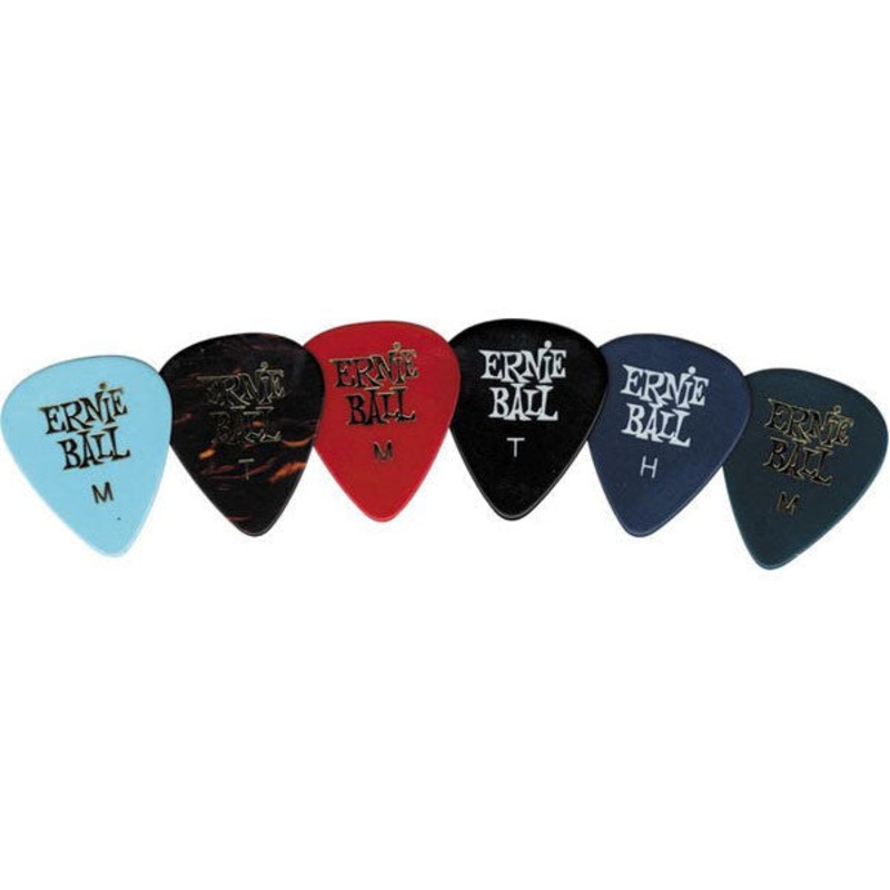 Ernie Ball Celluloid Mixed Color Guitar Picks- 2 Dozen
