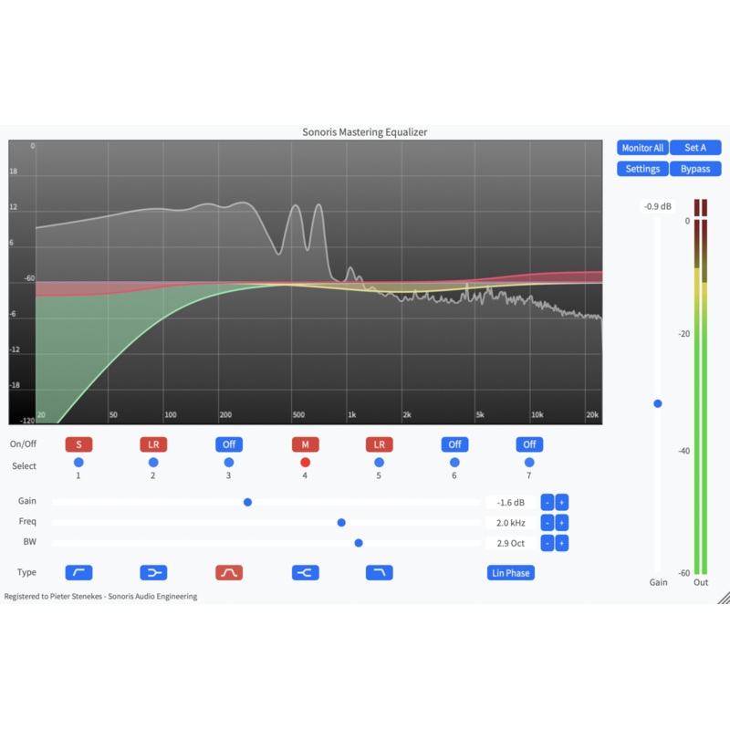 Sonoris Mastering Equalizer: Mastering Equalizer