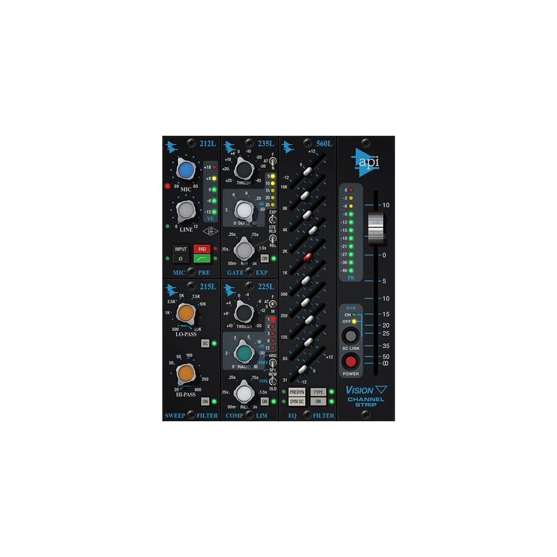 UAD API Vision Channel Strip Collection: Channel Strip Plugin Bundle