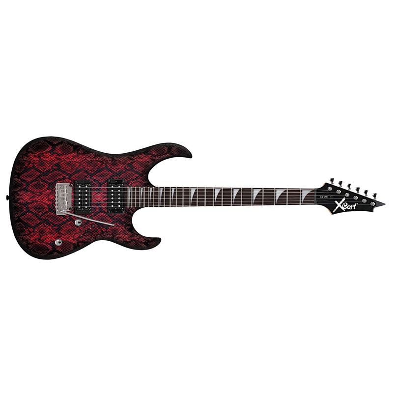Cort X2VPRDRS Unique Snakeskin Look Electric Guitar