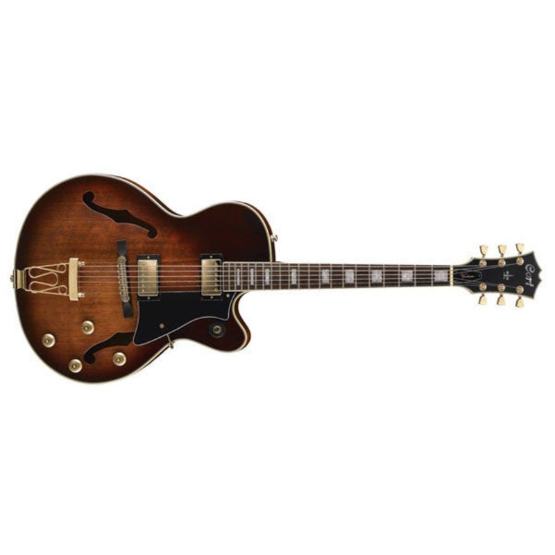 Cort YORKTOWN-DVS Hollow Body Jazz Electric Guitar I Dark Violin Satin