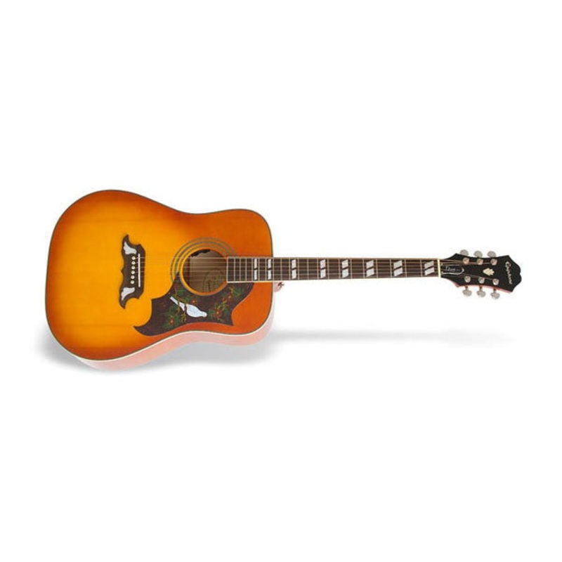 Epiphone Dove Studio 6 String Electro Acoustic Guitar – Violinburst