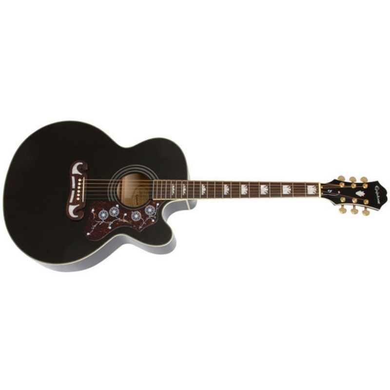 Epiphone EJ200CEBK King of the Flat Tops Electro Acoustic Guitar