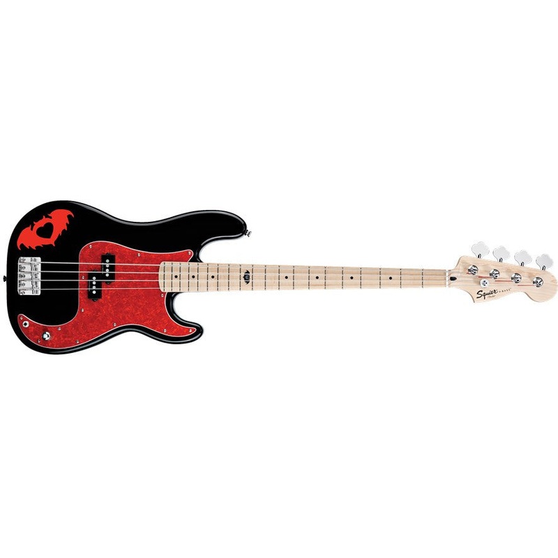 Fender Squier Pete Wentz Signature P Bass Guitar – Black