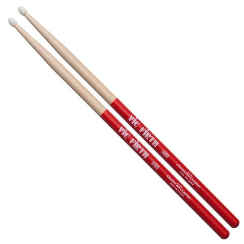 Vic Firth American Classic 7ANVG Grip Drumsticks – Nylon Tip