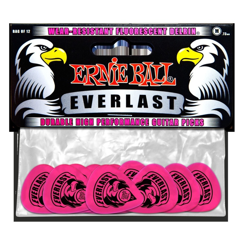 Ernie Ball Delrin Everlast Picks 12 Pack (Medium)