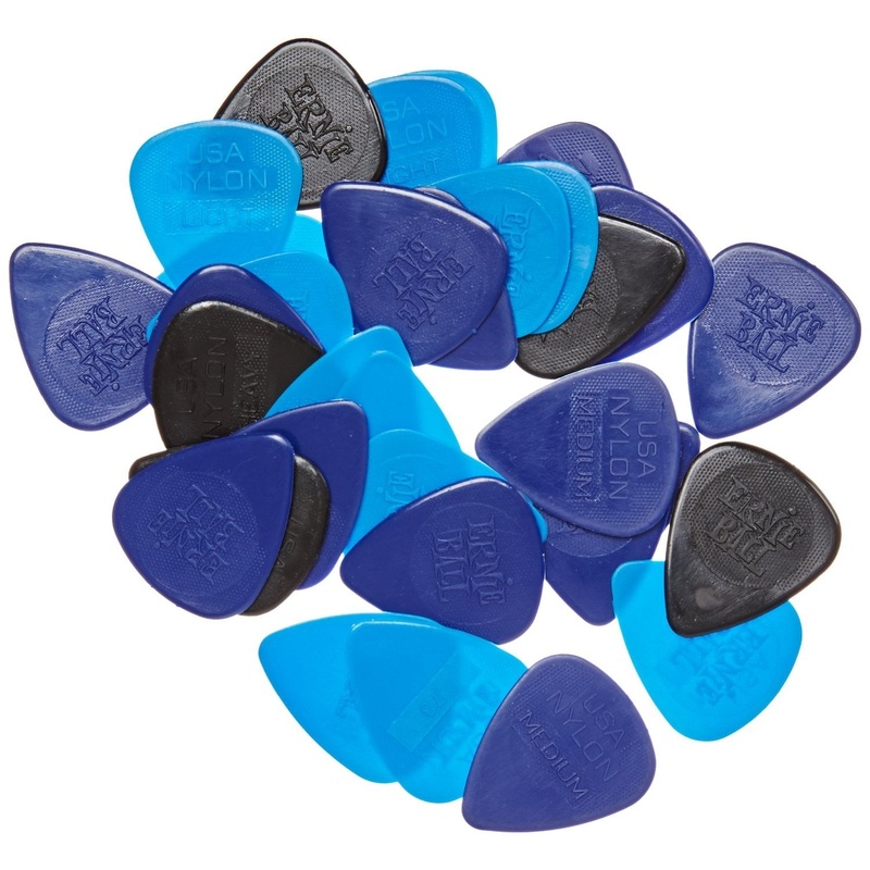 Ernie Ball Mixed Thickness Nylon Picks
