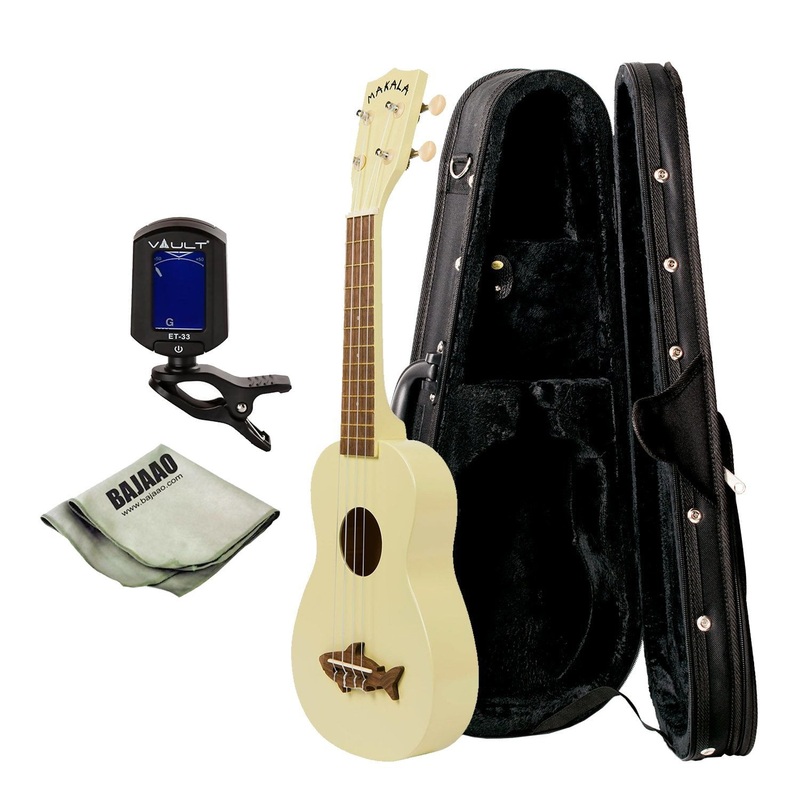Kala Makala Soprano Ukulele Vintage Satin Finish Deluxe Ukulele Bundle T429564606797