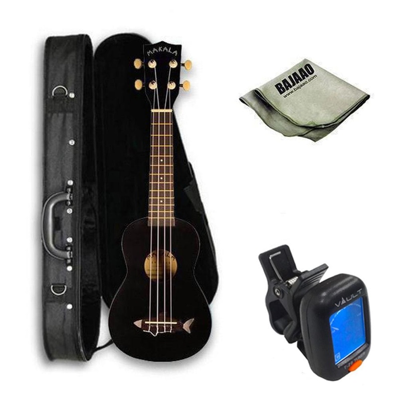 Kala Makala Soprano Ukulele Vintage Satin Finish Deluxe Ukulele Bundle T429564606798