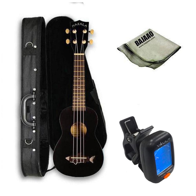Kala Makala Soprano Ukulele Vintage Satin Finish STD Ukulele Bundle