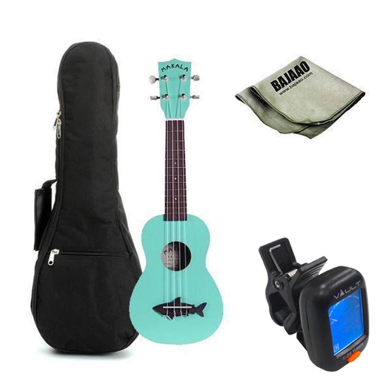Kala MK-SS Makala Soprano Ukulele with Vintage Satin Finish Standard Ukulele Bundle T429564606803