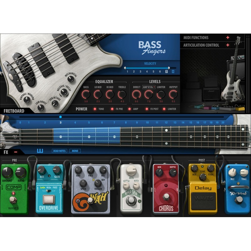 Waves Bass Fingers: Bass Instrument